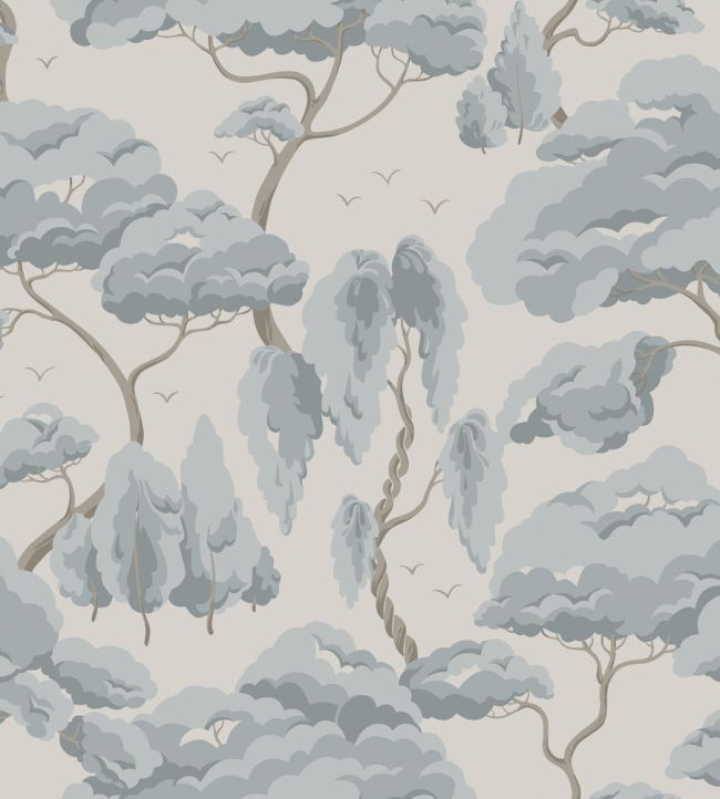 Kristoffer Wallpaper by Sandberg Misty Blue