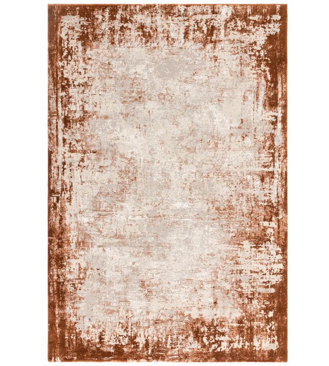Asiatic Kuza Border rug Terracotta KUZA1201700002 Terracotta