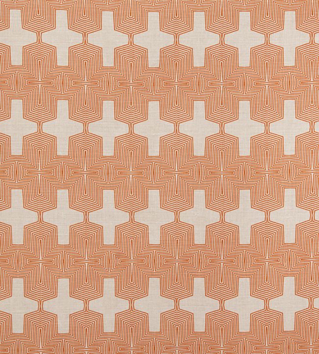 Laguna Fabric by Christopher Farr Cloth Orange