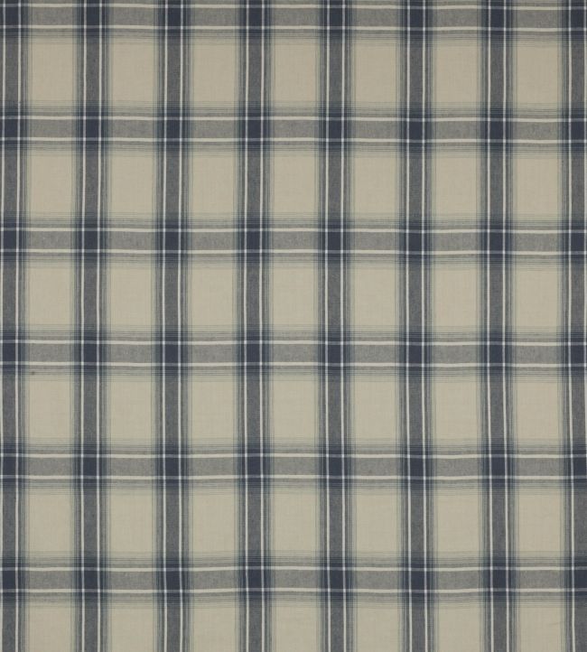 Lamorna Check Fabric by Colefax and Fowler Navy