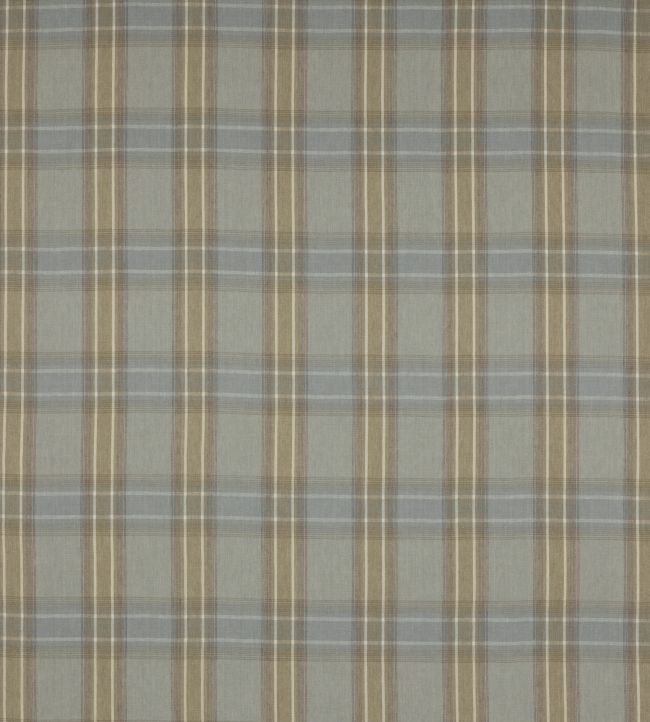 Lamorna Check Fabric by Colefax and Fowler Old Blue