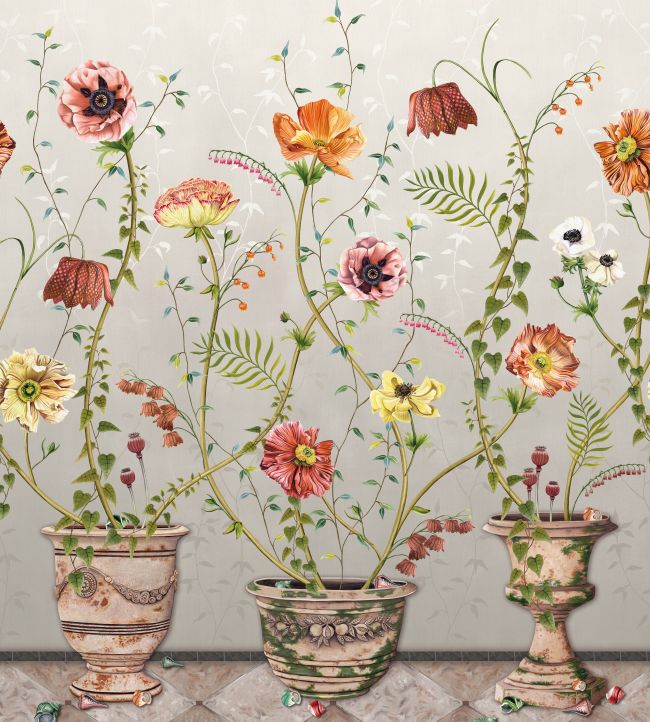 Lamorran Wallpaper Mural in 2 by Osborne & Little Jane Clayton