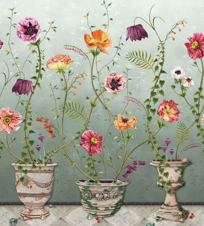 Lamorran Wallpaper Mural in 3 by Osborne & Little Jane Clayton