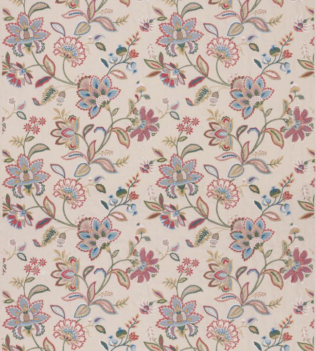 Langley Fabric in Red/Blue by GP & J Baker Jane Clayton