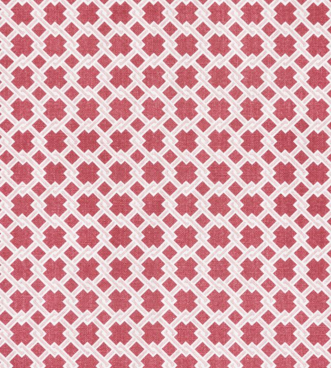 Lattice Cane Fabric by Barneby Gates Red/Pink