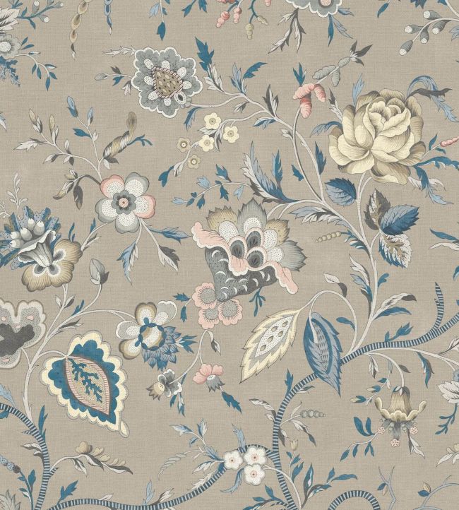 Lavenham Fabric in Mist by Warner House Jane Clayton
