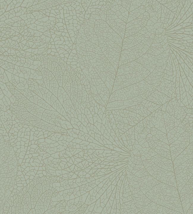 Leaf Vein Wallpaper by Eijffinger Green