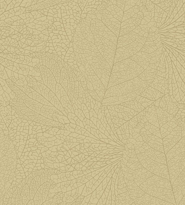 Leaf Vein Wallpaper by Eijffinger Yellow/Ochre