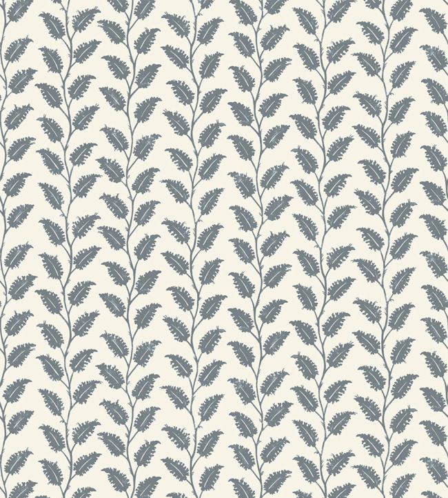 Leaf Wiggle Wallpaper by Josephine Munsey Bude Blue/Cotswold White