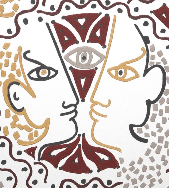 Union Wallpaper by Lelievre Terracotta