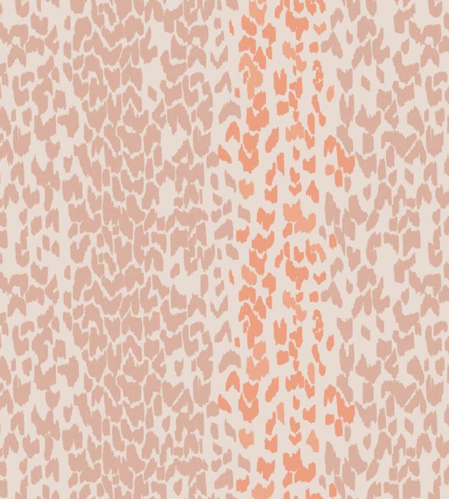 Leopard Wallpaper by Parker & Jules Coral Rose