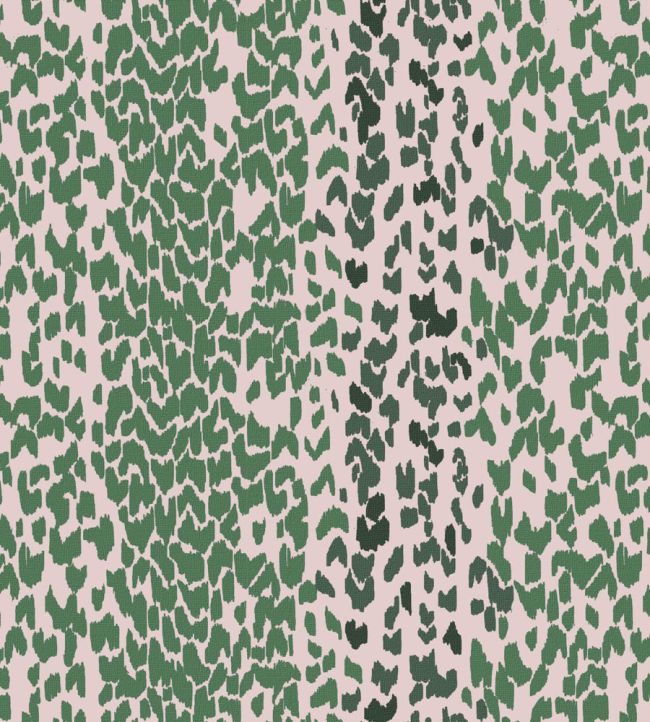 Leopard Wallpaper by Parker & Jules Emerald Rose