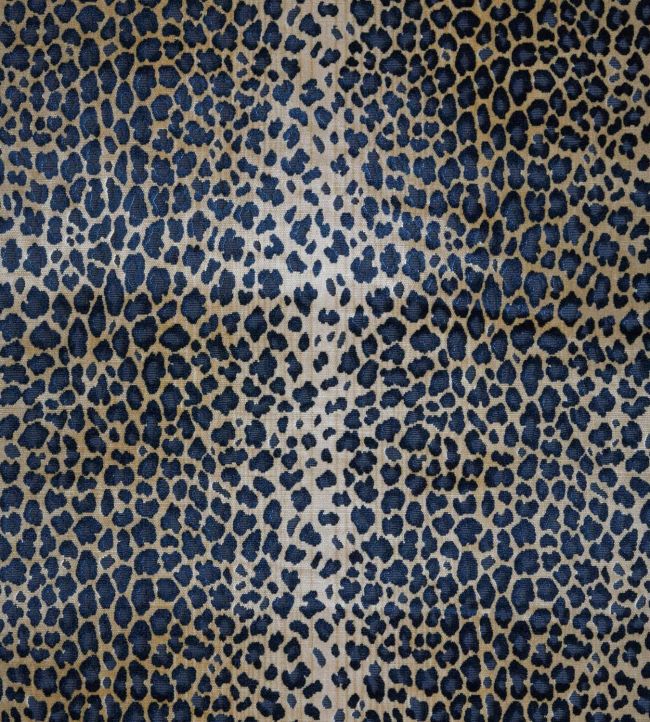 Leopard Fabric by Warner House Indigo