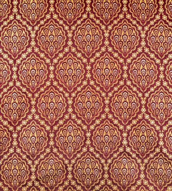 Les Grenades Fabric by Lelievre Grenat