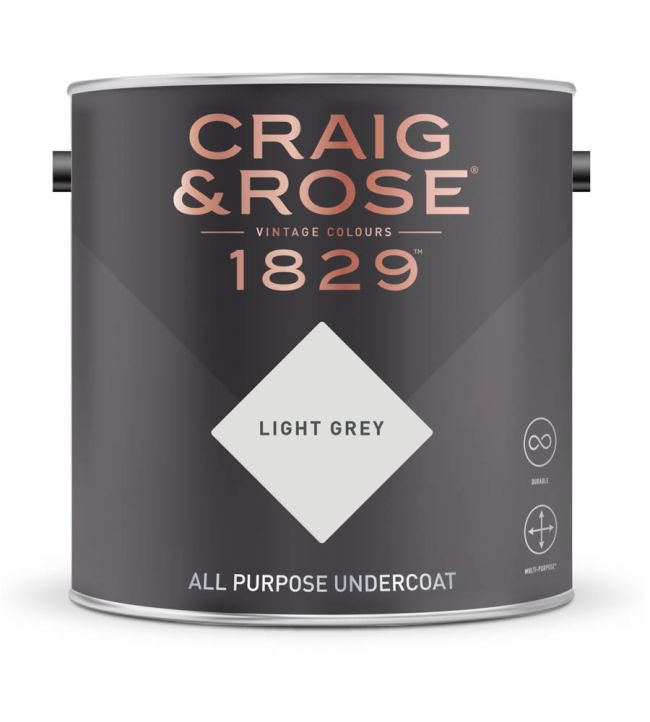 Light Grey Paint in Undercoat by Craig & Rose Jane Clayton