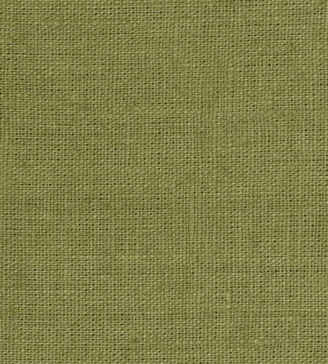 Light Weight Plain Linen Fabric by Volga Linen Botanical Green