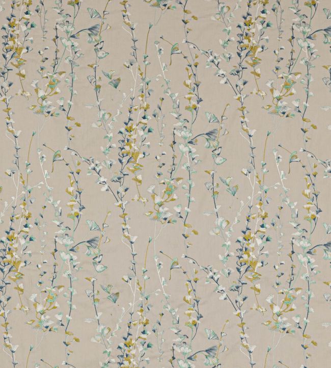 Lila Fabric by Jane Churchill Aqua/Lime