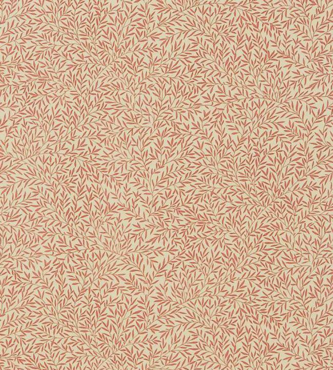 Lily Leaf Fabric by Morris & Co Red