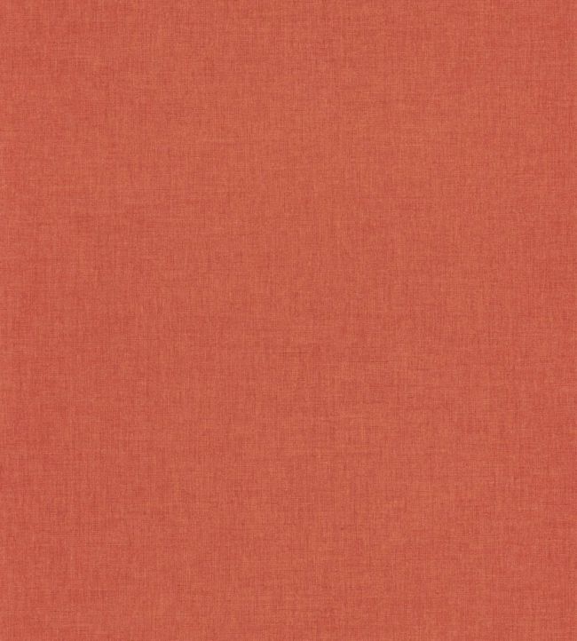Linen Uni Wallpaper by Caselio Terracotta