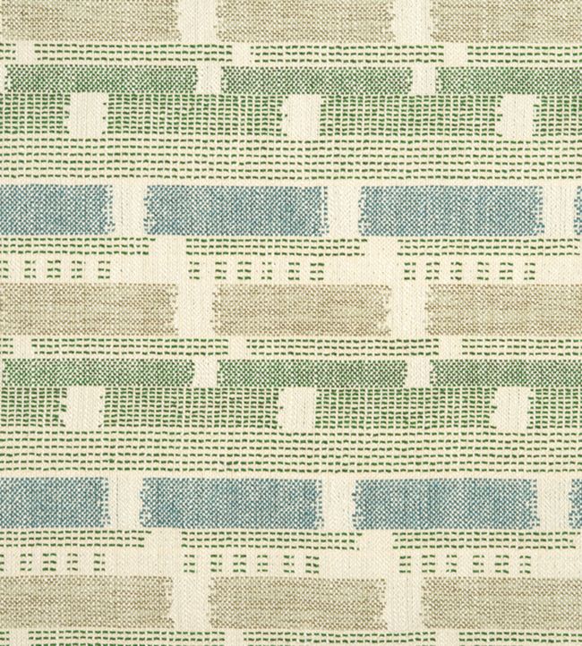 Loom Weave Fabric in Green by Kit Kemp for Christopher Farr Cloth