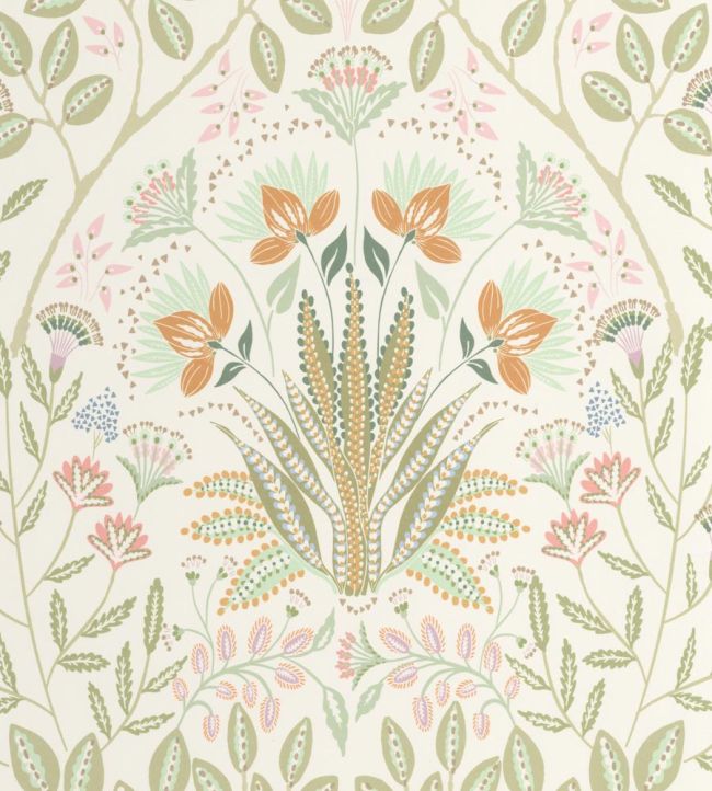 Lords Wallpaper by Casadeco Vert Amande
