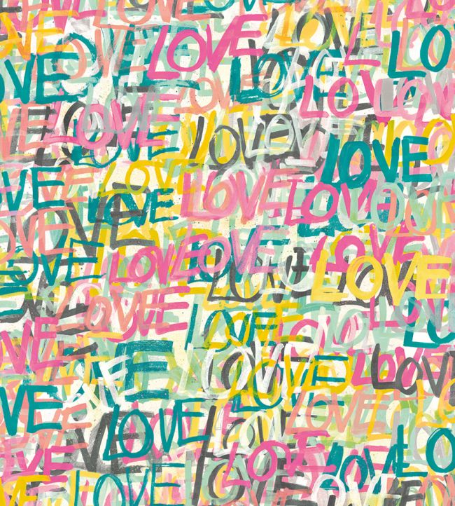 Love Scribble Wallpaper by Ohpopsi Pastel Pop