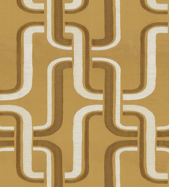 Luminescence Fabric by Casamance Moutarde