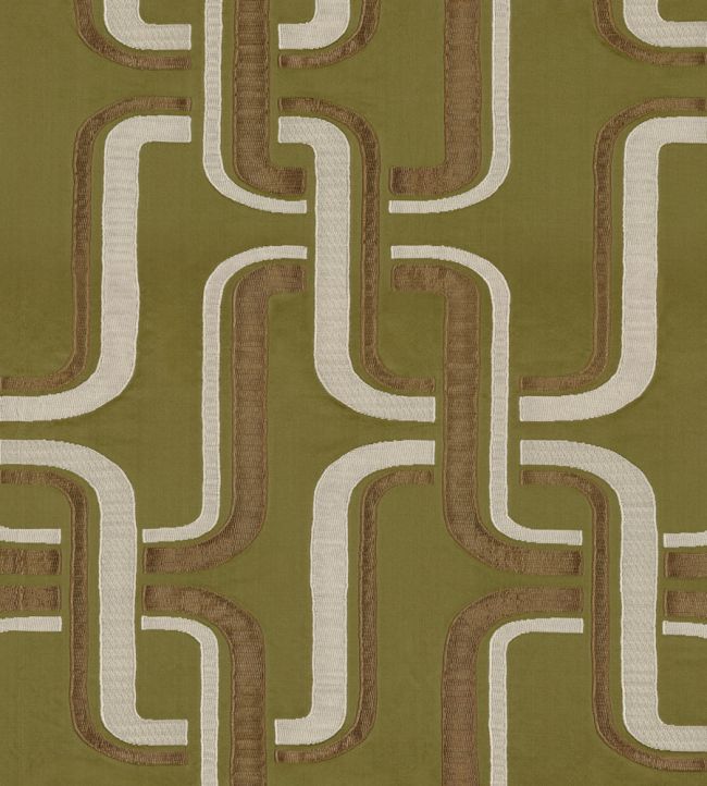 Luminescence Fabric by Casamance Olive
