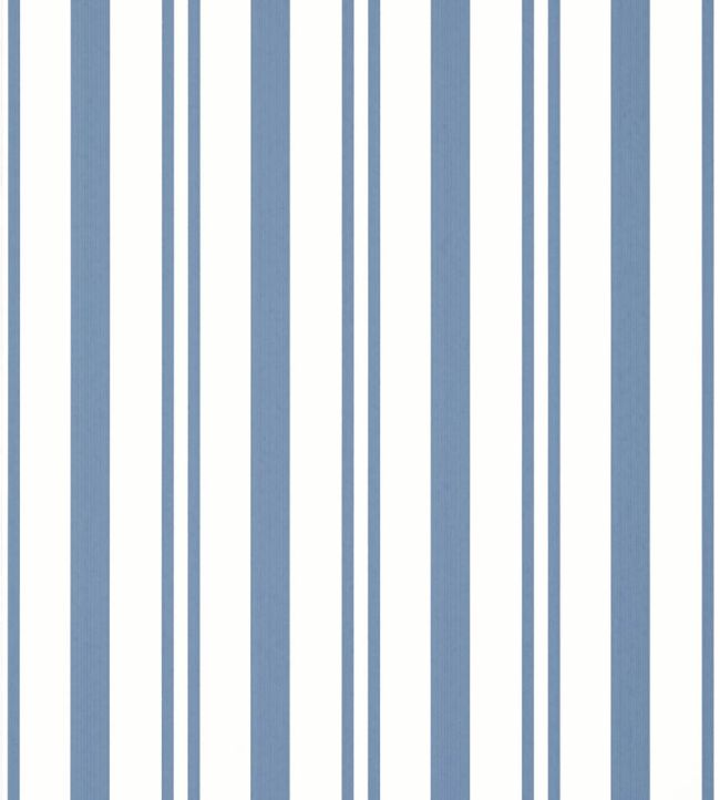 Maggie Stripe Wallpaper by Thibaut Blue
