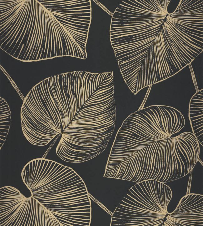 Magistral Wallpaper by Caselio Noir Or