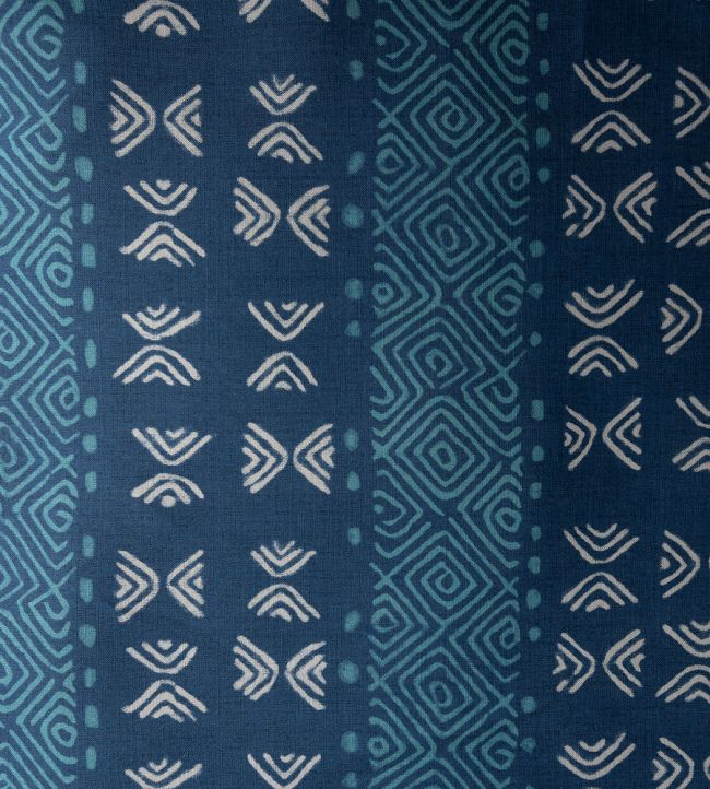 Mali Fabric by Titley and Marr Indigo & Turquoise
