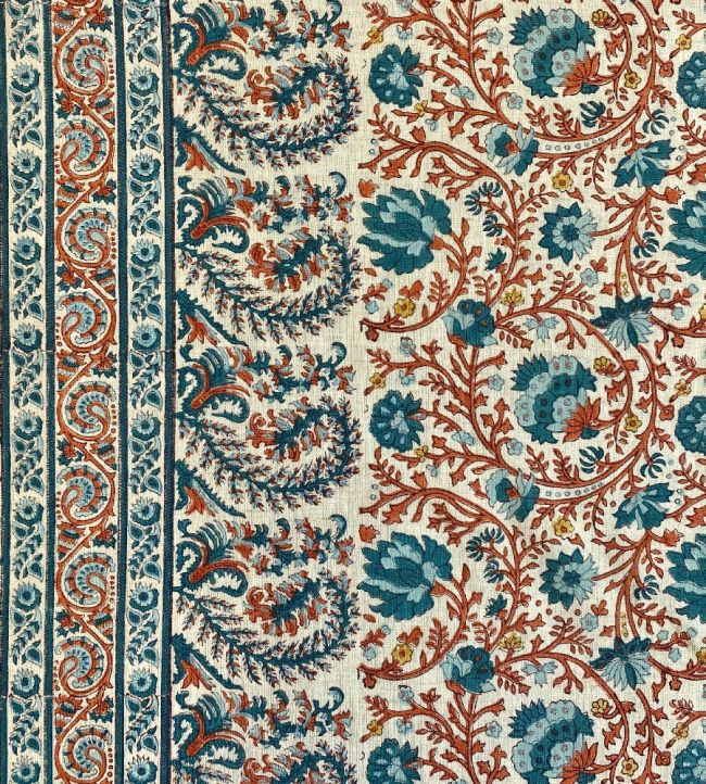 Mallow Border Fabric by Ian Sanderson Cortez