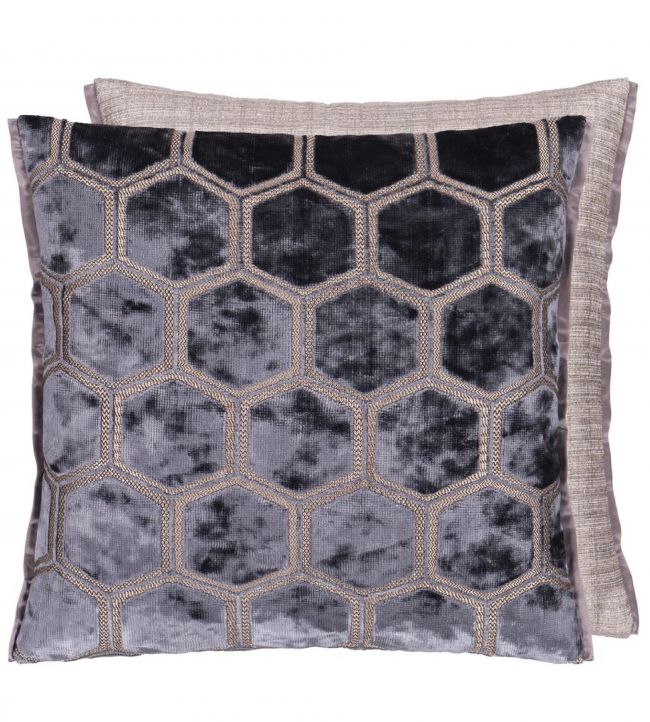 Manipur Cushion 43 x 43cm by Designers Guild Graphite