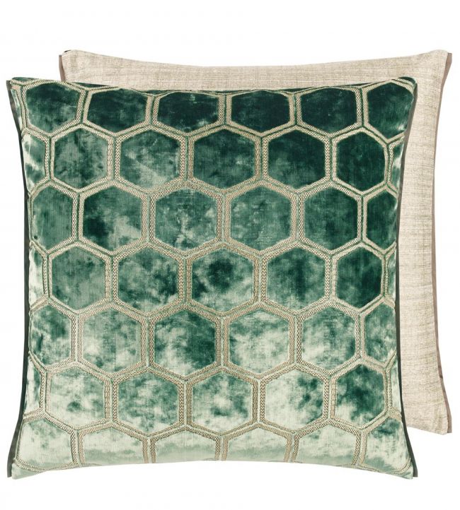 Manipur Cushion 55 x 55cm by Designers Guild Jade
