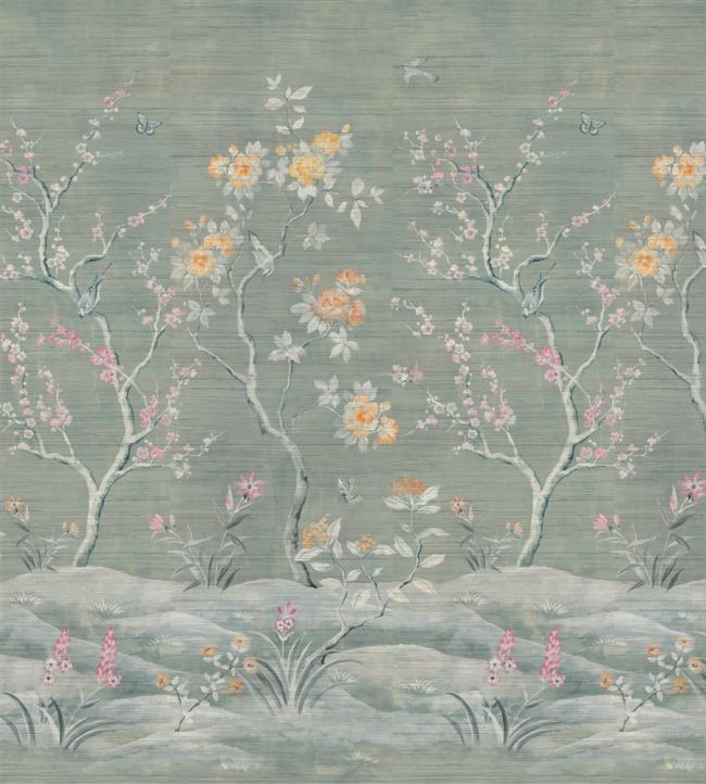 Manohari Grasscloth Wallpaper Mural in Blossom by Designers Guild | Jane Clayton Manohari Grasscloth Wallpaper Mural in Blossom by Designers Guild | Jane Clayton