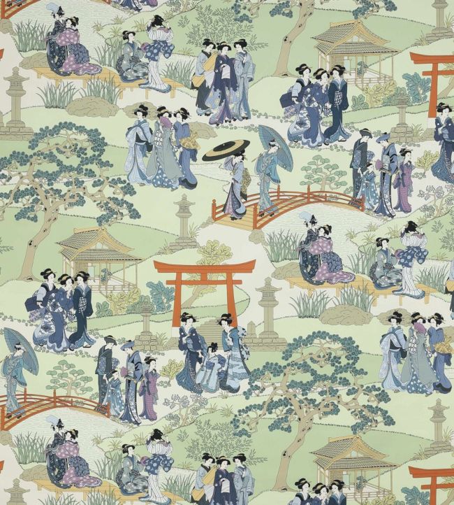 Geishas Fabric by Manuel Canovas Indigo