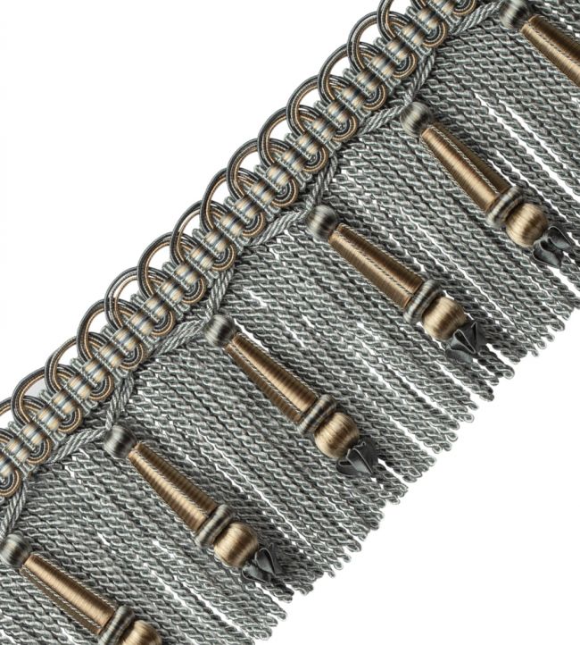 Margaux Beaded Bullion Fringe Trimming by Samuel & Sons Verdigris