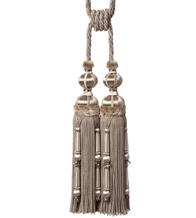 Margaux Double Tassel Tieback Trimming by Samuel & Sons Feuille D'Argent