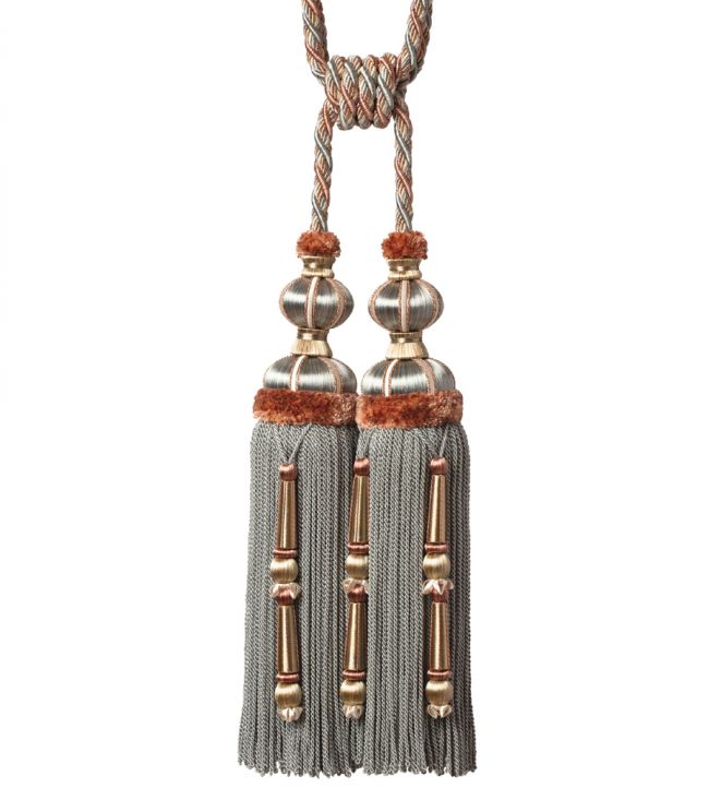 Margaux Double Tassel Tieback Trimming by Samuel & Sons Hydrengia Antique