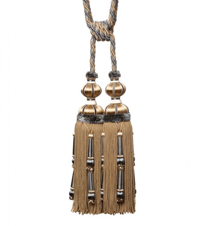 Margaux Double Tassel Tieback Trimming by Samuel & Sons Wedgewood Dore