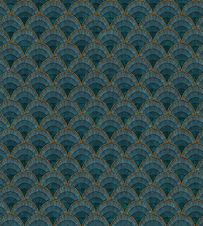 Marmaris Wallpaper by Rebel Walls Peacock