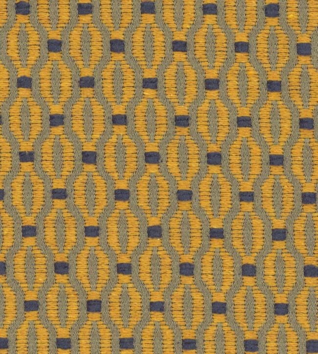 Trellis Fabric by Marvic Ochre