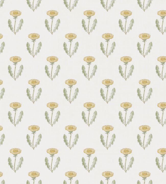 Maskrosen Wallpaper by Sandberg Spring Green