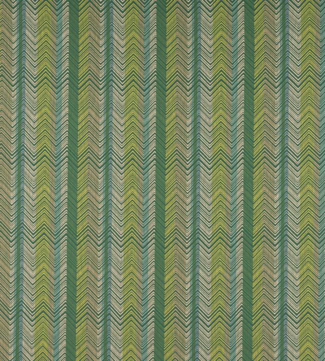 Medina Stripe Fabric by Jane Churchill Green