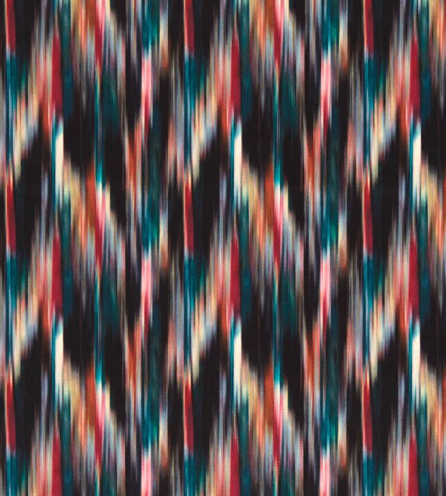 Melange Fabric by Clarke & Clarke Magenta/Peacock