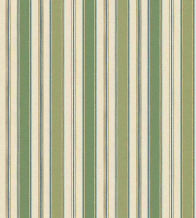 Melbourne Stripe Wallpaper by GP & J Baker Green/Blue