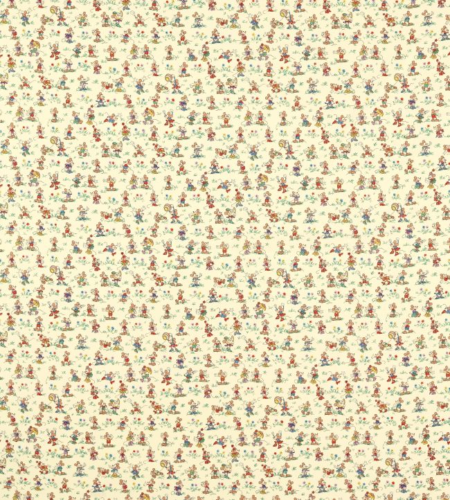 Mickey & Minnie Fabric by Sanderson Rhubarb & Custard