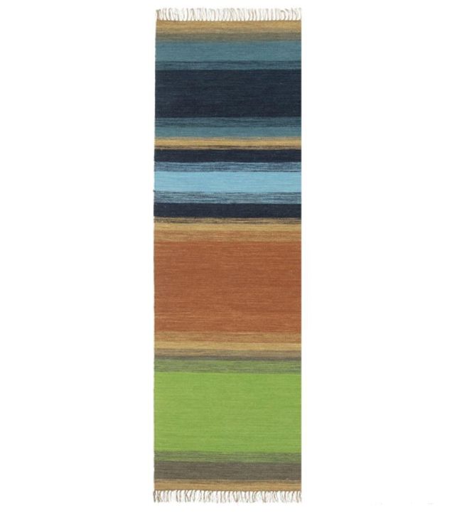 Designers Guild Mikome Runner rug Indigo RUGDG0924 Indigo