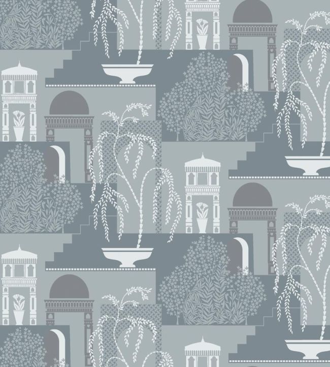 Mimi Wallpaper by Borastapeter Blue