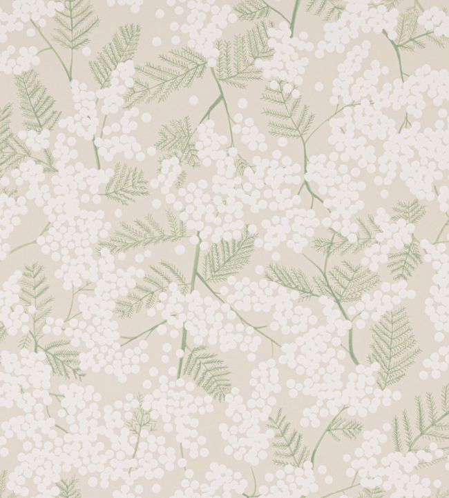 Mimosa Wallpaper by Jane Churchill Beige